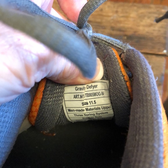 Gravity Defyer FLEXNET Orange Gray Shoes sz11.5 - Picture 9 of 14